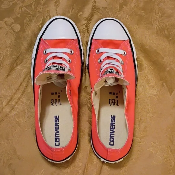 CONVERSE Orange All Star Sneakers Women's 9.0 Men's 7.0 - Picture 7 of 12